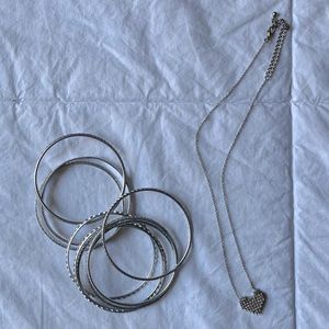 Necklace and bangle set